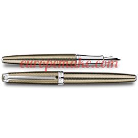 Caran D'Ache SILVER-PLATED, RHODIUM-COATED LÉMAN CAVIAR FOUNTAIN PEN