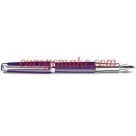 Caran D'Ache SILVER-PLATED, RHODIUM-COATED LÉMAN LILAC FOUNTAIN PEN